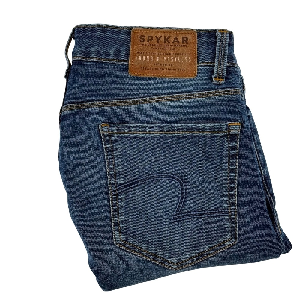 Spykar Super Skinny Jeans Denim L30 W30‎ Low Rise Slim Fit Tapered Ankle Length